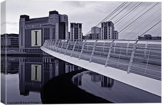 BALTIC & Gateshead Millennium Bridge Canvas Print by David Pringle