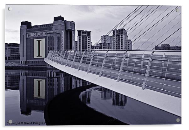 BALTIC & Gateshead Millennium Bridge Acrylic by David Pringle