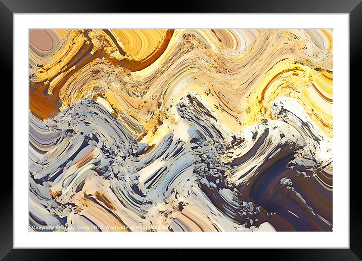 Geology Framed Mounted Print by Digby Merry