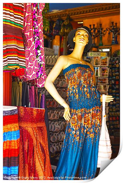 Mannequin in Granada 2 Print by Digby Merry