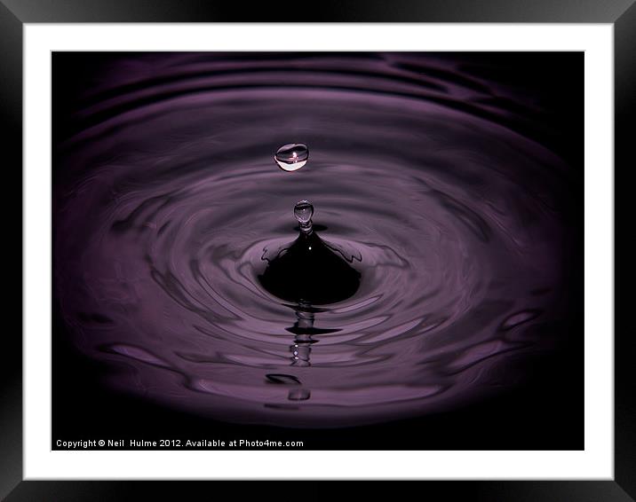 A Drop in the Ocean. Framed Mounted Print by Neil  Hulme