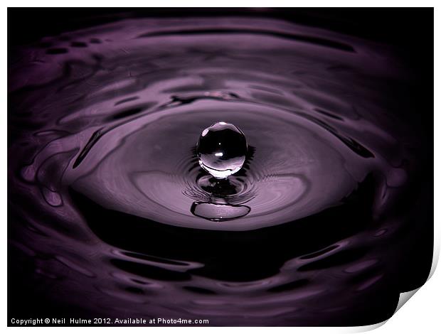 Purple Rain. Print by Neil  Hulme