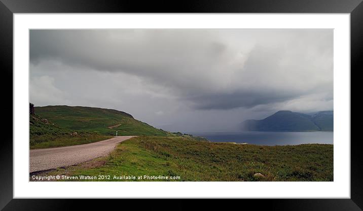 The Road to Salen Framed Mounted Print by Steven Watson