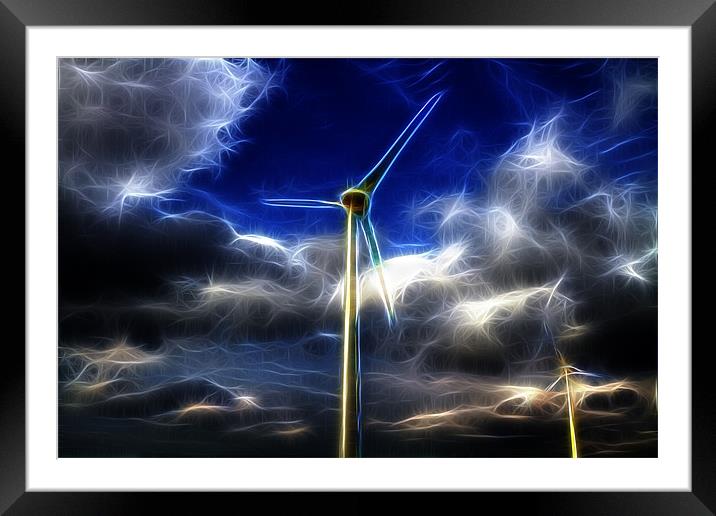 Electric Turbines Framed Mounted Print by Mike Gorton