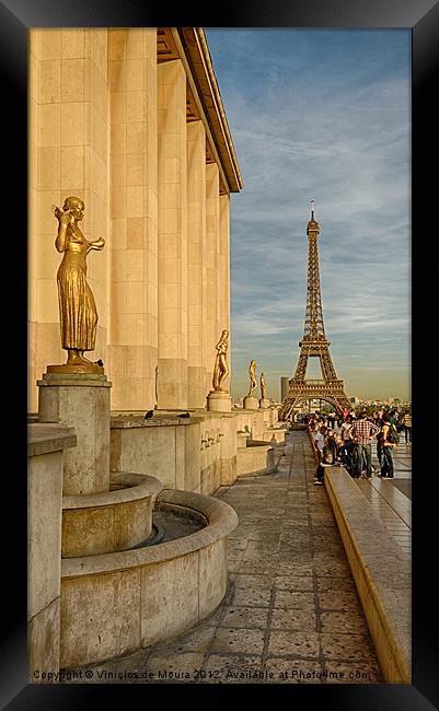 View of the Eiffel Tower Framed Print by Vinicios de Moura