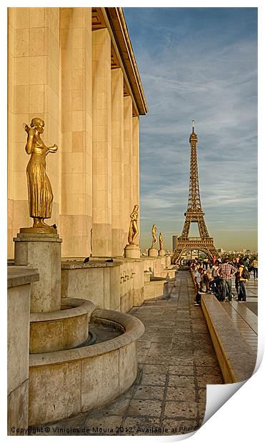 View of the Eiffel Tower Print by Vinicios de Moura
