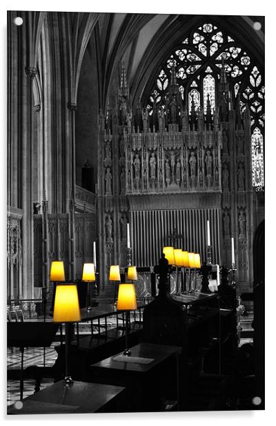 Church by Light Acrylic by Gary Horne