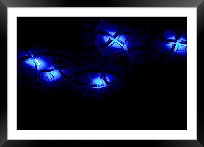 Blue shades something out there Framed Mounted Print by Arfabita  