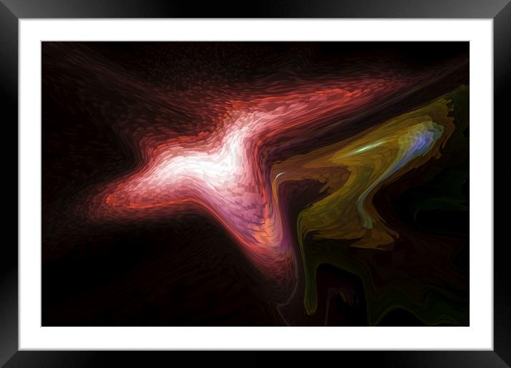 Digital Art abstract Framed Mounted Print by David Pyatt