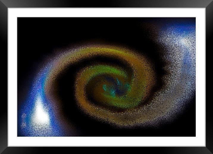 Swirl Abstract Framed Mounted Print by David Pyatt