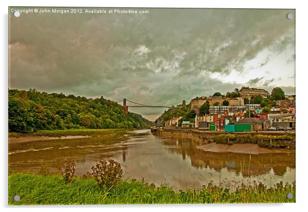 The River Avon, Bristol. Acrylic by John Morgan