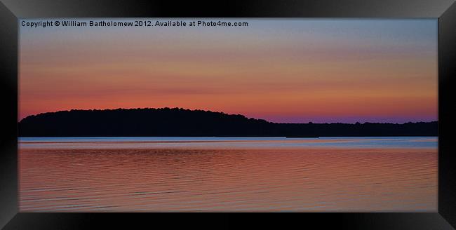 Multicolor Sunset Framed Print by Beach Bum Pics