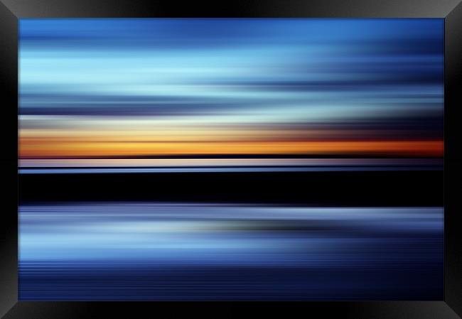 Seaside Abstract Framed Print by Aj’s Images