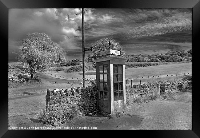 Telephone box. Framed Print by John Morgan