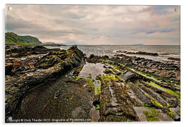 Low tide rocks Acrylic by Chris Thaxter