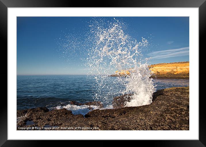 Splash Framed Mounted Print by Rory Trappe