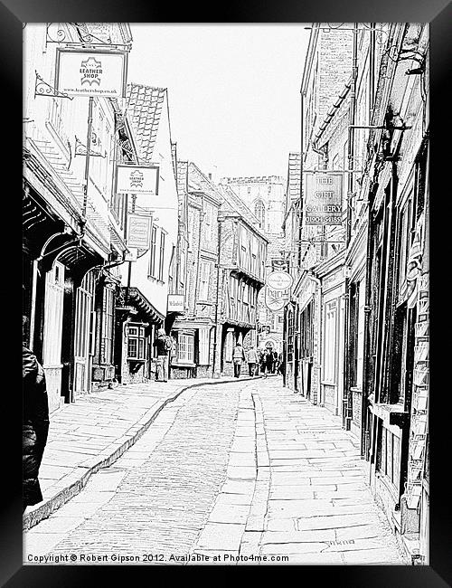 Shambles Street of York Framed Print by Robert Gipson
