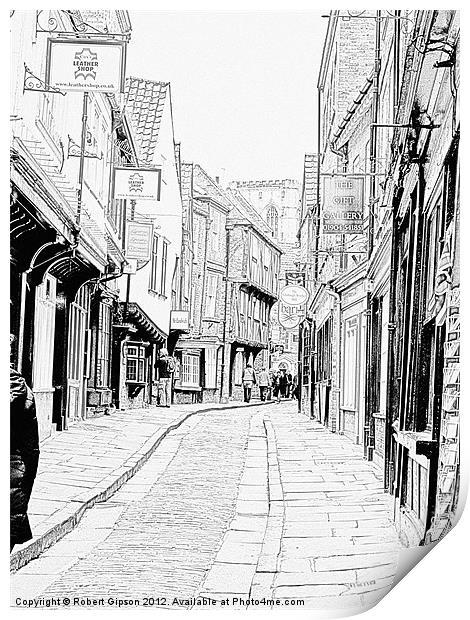Shambles Street of York Print by Robert Gipson