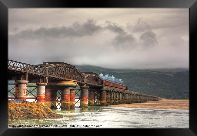 Barmouth Steam Train Framed Print by Graham Custance