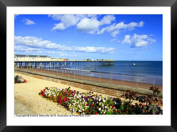 Grand Pier, Teignmouth Framed Mounted Print by Debbie Metcalfe