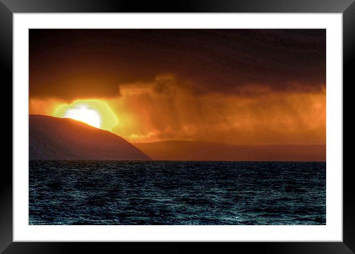 Dusk at Portencross Framed Mounted Print by Tylie Duff Photo Art