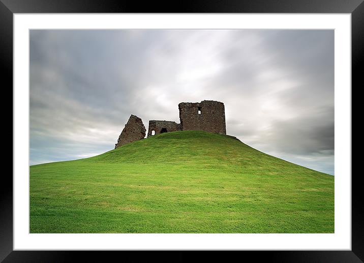 Duffus Castle Framed Mounted Print by Grant Glendinning
