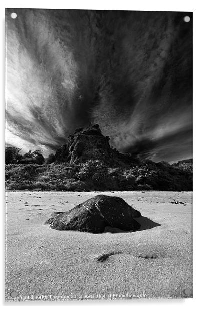 Seacliff Beach Acrylic by Keith Thorburn EFIAP/b