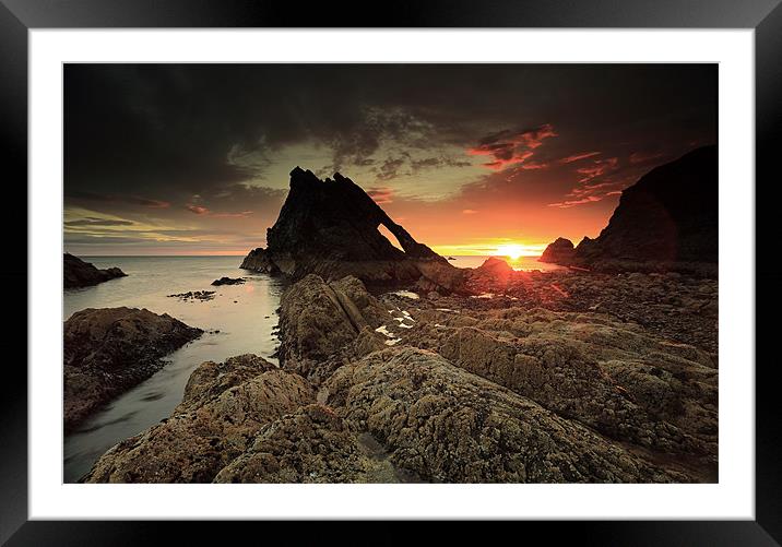 Bow Fiddle Rock Framed Mounted Print by Grant Glendinning