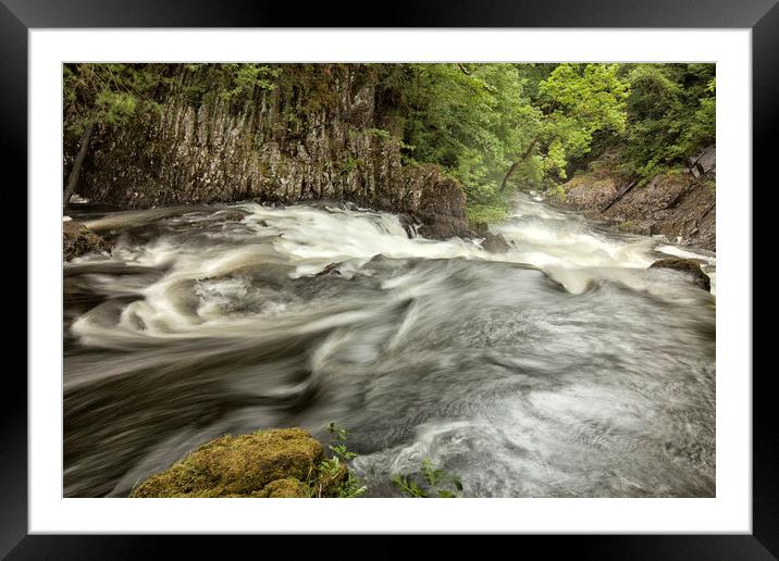 LOWER SWALLOW FALLS ( Betws y coed North Wales ) Framed Mounted Print by raymond mcbride
