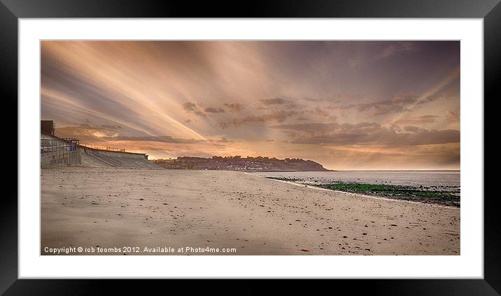 AN ISLAND SUNSET 2 Framed Mounted Print by Rob Toombs