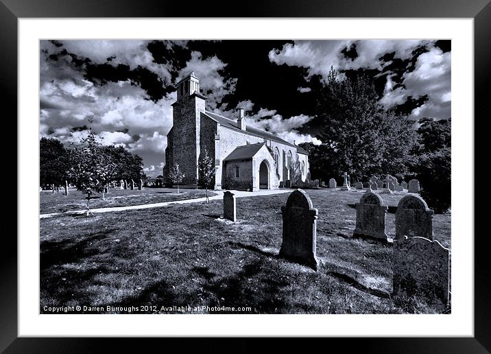 St Peter, Smallburgh. Framed Mounted Print by Darren Burroughs
