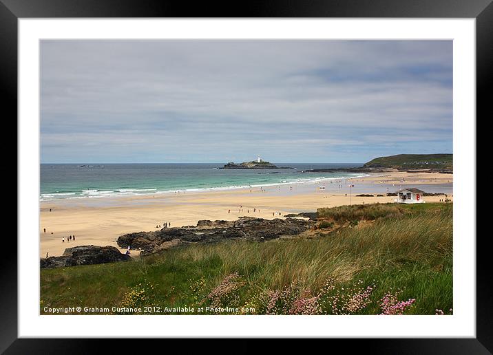 Gwithian Beach, Cornwall Framed Mounted Print by Graham Custance