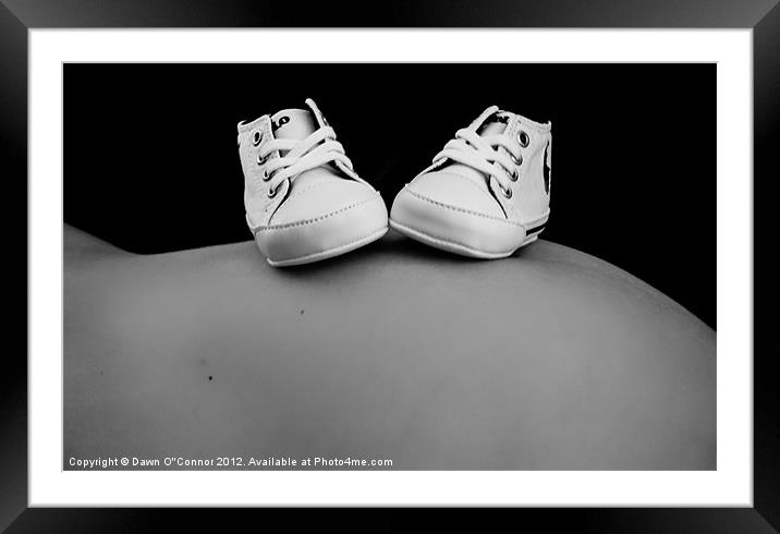 Baby Bump Framed Mounted Print by Dawn O'Connor