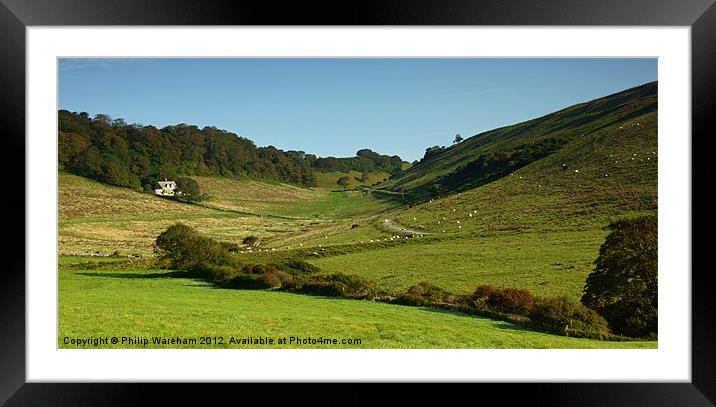 The House in the Valley Framed Mounted Print by Phil Wareham