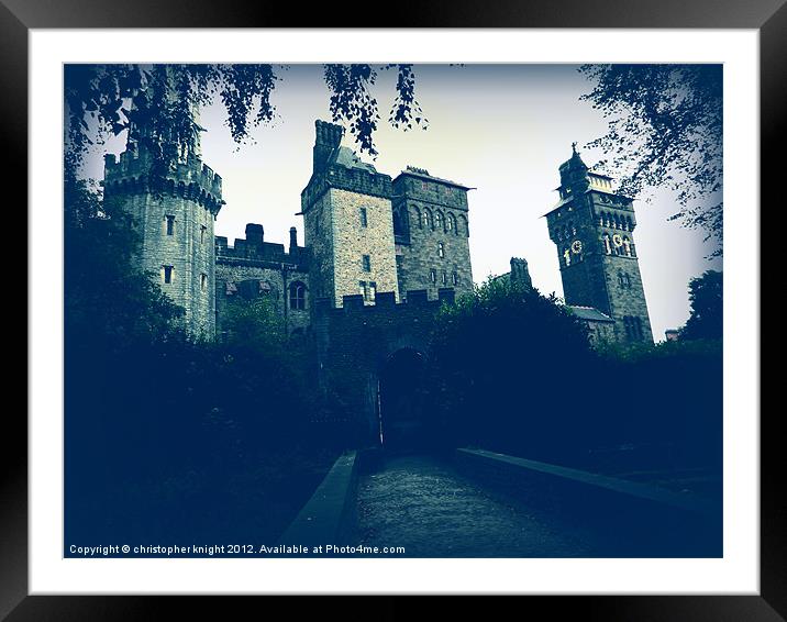 The Haunted Castle Framed Mounted Print by christopher knight