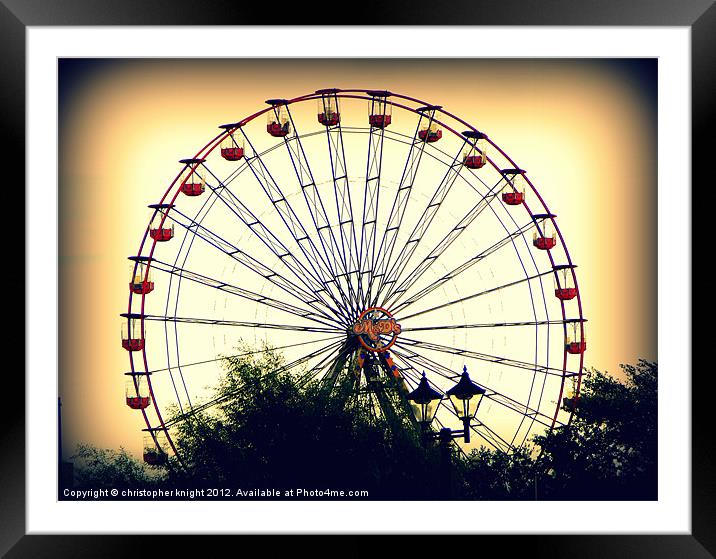 The Wheel of Life Framed Mounted Print by christopher knight