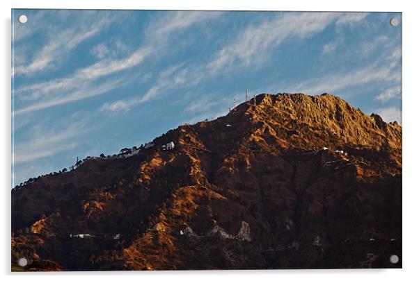Dawn on Vaishnoo Devi Himalayas Acrylic by Arfabita  
