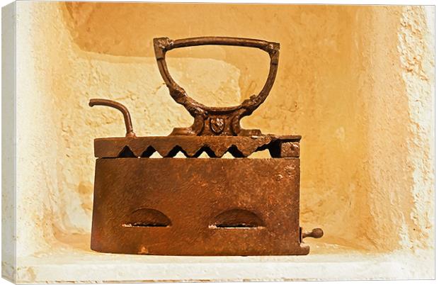 Old Clothes iron featured in Alcove Canvas Print by Arfabita  