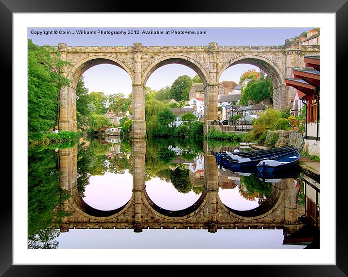 Knaresborough Reflections Framed Mounted Print by Colin Williams Photography