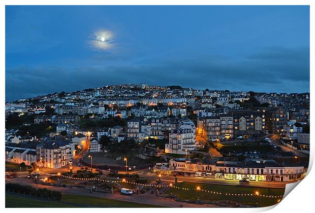 Ilfracombe at Night Print by Diana Mower