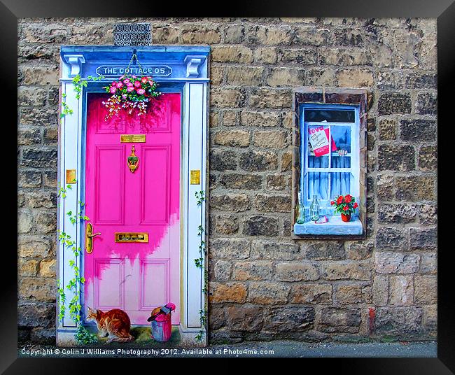 2D Door And Window Framed Print by Colin Williams Photography