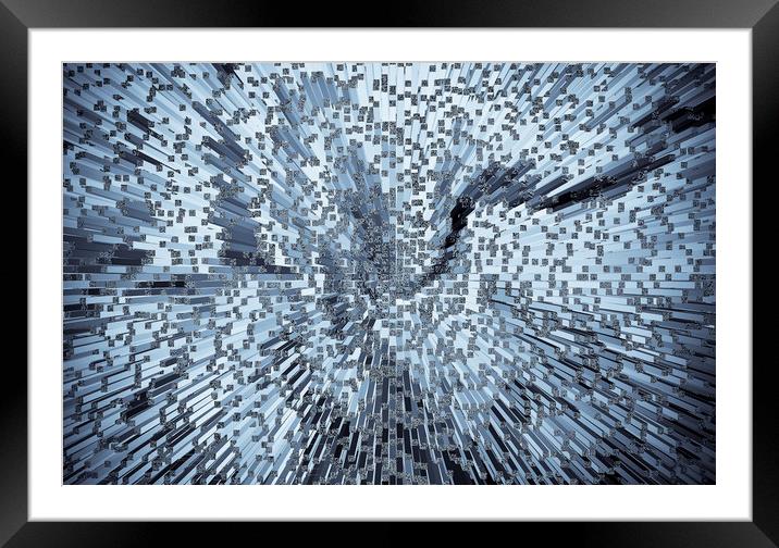 Art Abstract 3D Framed Mounted Print by David Pyatt