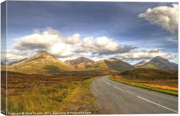 The Cuillin Mountains of Skye Canvas Print by Chris Thaxter
