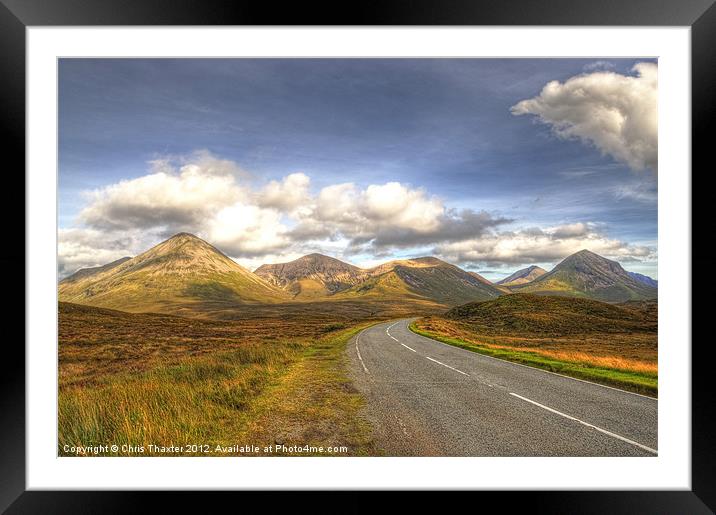 The Cuillin Mountains of Skye Framed Mounted Print by Chris Thaxter