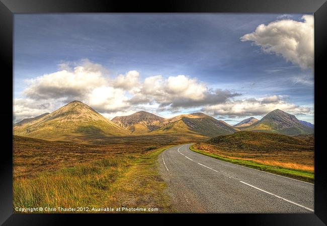 The Cuillin Mountains of Skye Framed Print by Chris Thaxter
