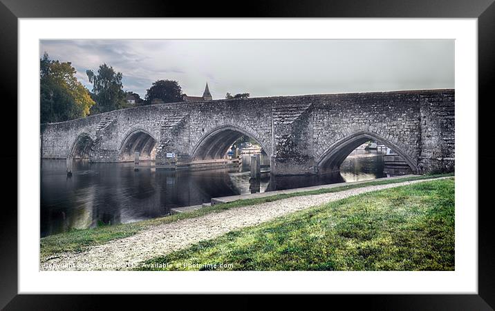 A VIEW TO A BRIDGE Framed Mounted Print by Rob Toombs