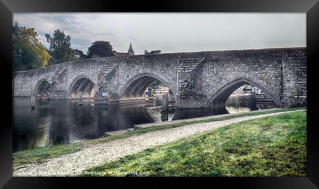 A VIEW TO A BRIDGE Framed Print by Rob Toombs