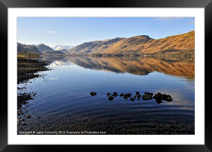 Derwentwater reflections Framed Mounted Print by Jason Connolly