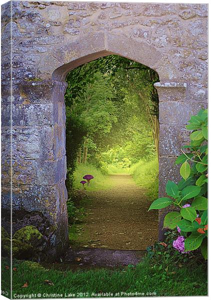 Through The Archway Canvas Print by Christine Lake
