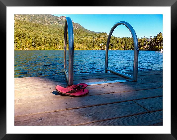 Gone swimming Framed Mounted Print by Mark Harrop